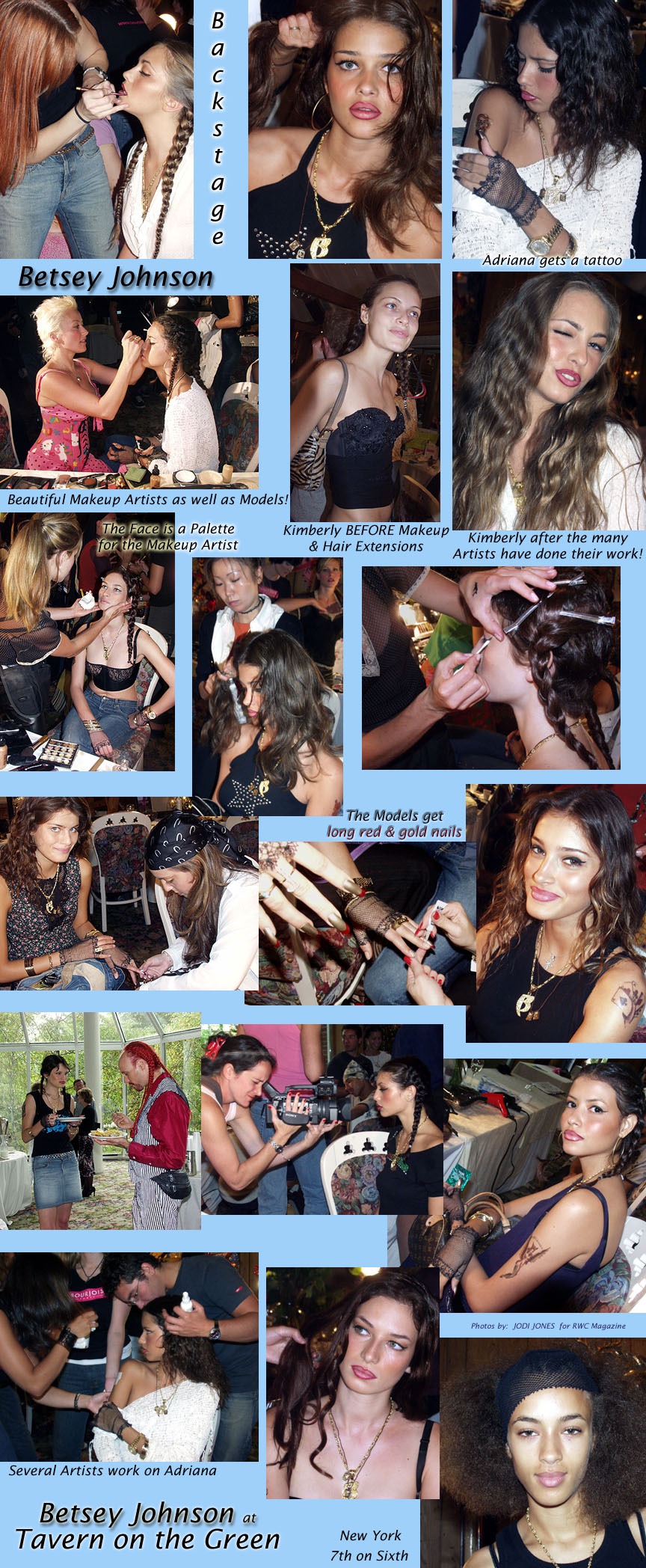 Backstage of Runway Fashion Shows